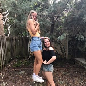 American apparel Jean shorts